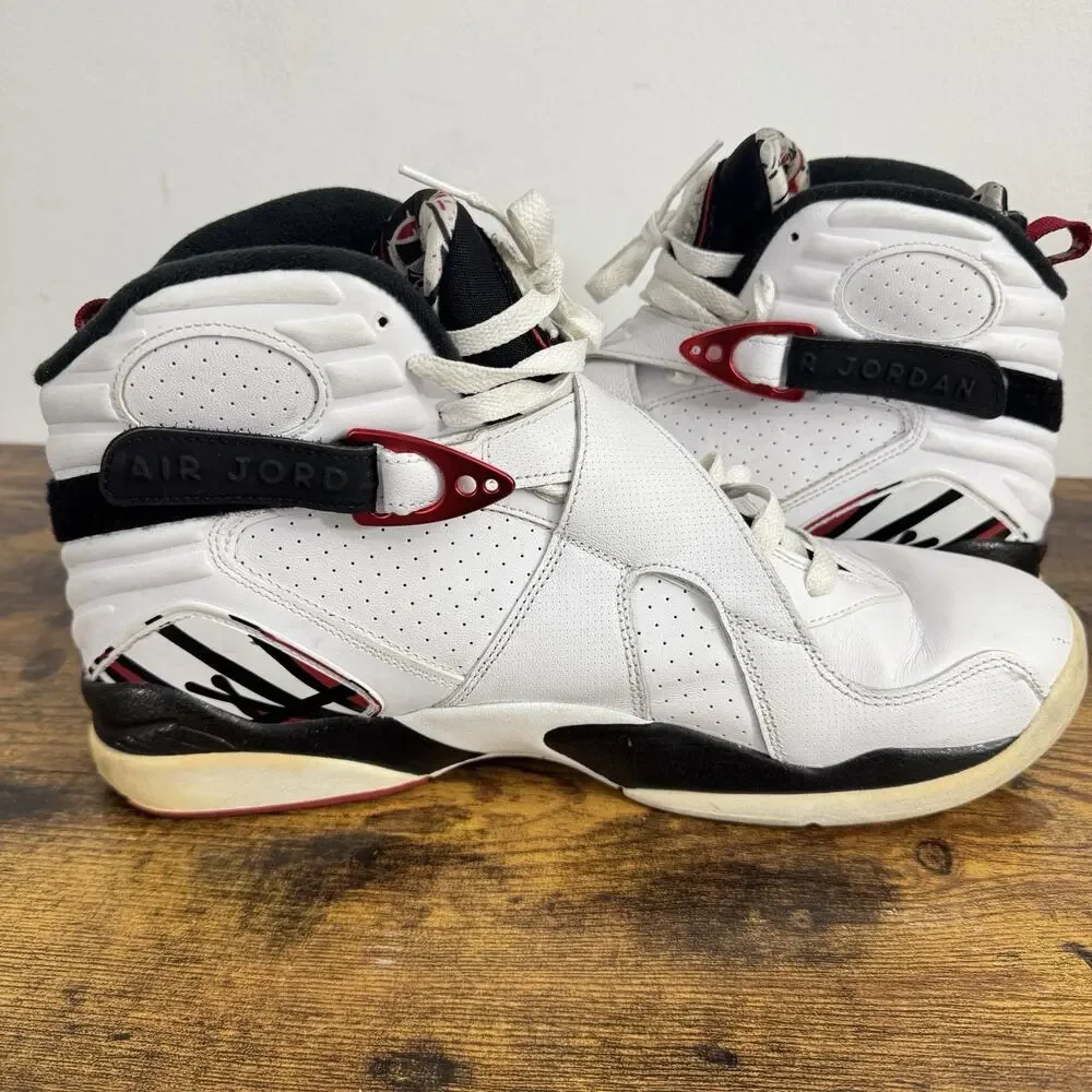 Nike Air Jordan 8 Retro Alternate 93 “Bugs Bunny” White Black 305381-104 Mens 12